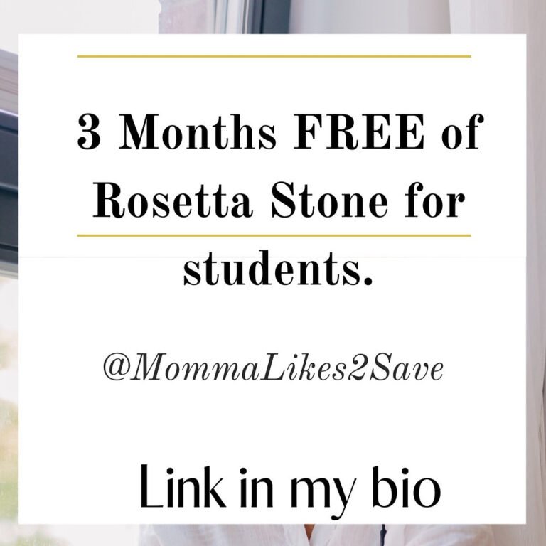Students can get Rosetta Stone Free for 3 months .