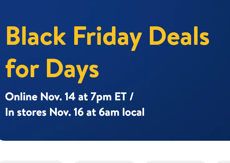 Walmart Black Friday event #2 starts today 11/14/2022! Best deals list here
