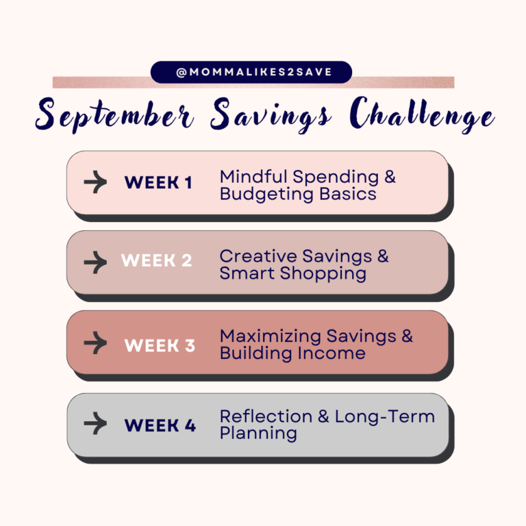 Save More, Spend Less: Kick Off the ML2S September Savings Challenge Now!