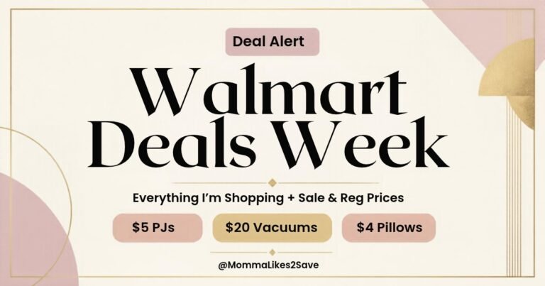 Walmart Deals Week 2026: $5 PJs, $20 Vacuums, $4 Pillows & More